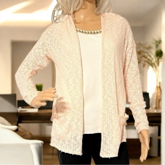 HOLLISTER Pink Cardigan Ladies Sweater Medium/Large - Picture 7 of 16